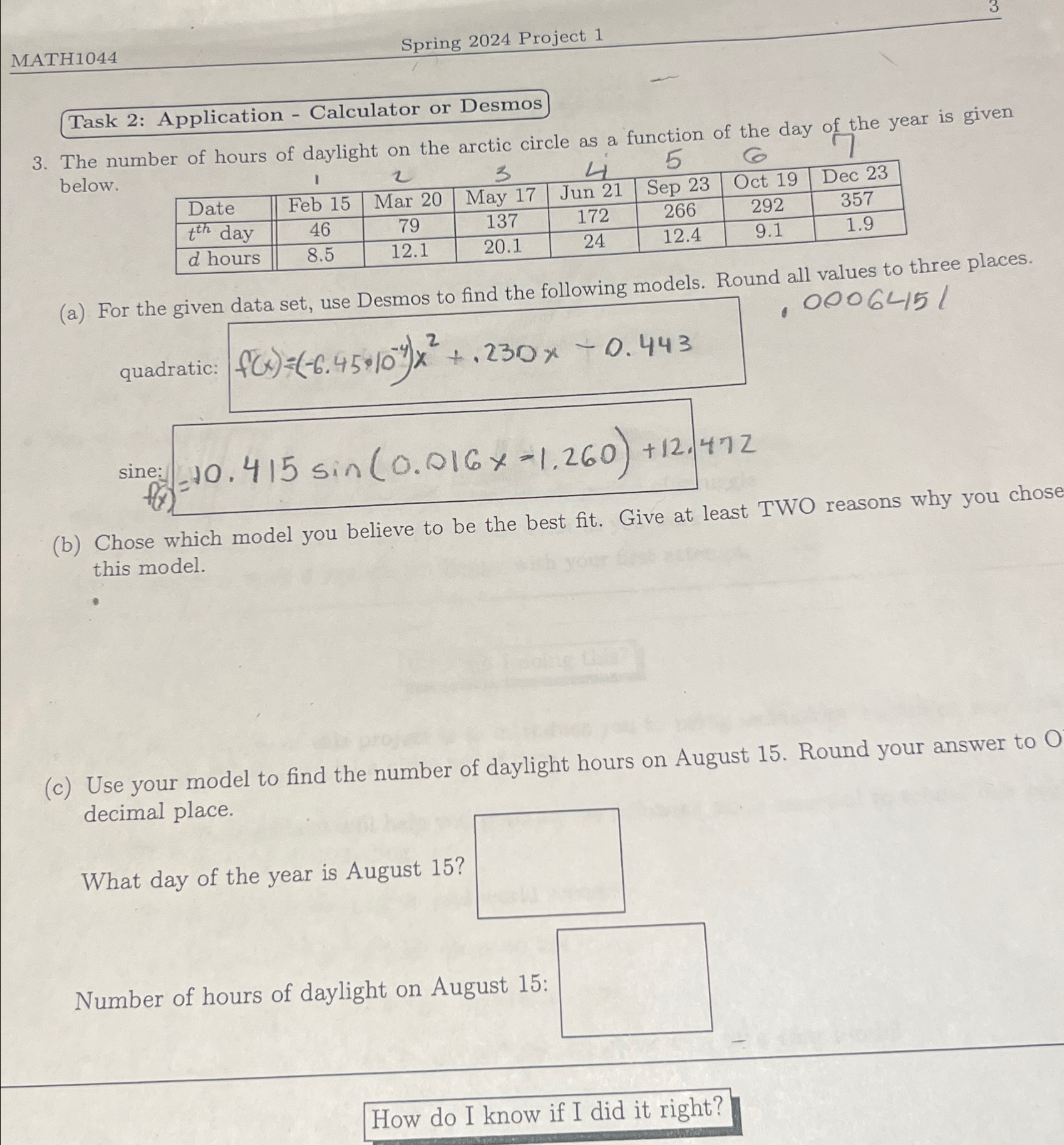 Solved MATH1044Spring 2024 Project 1Task 2 Application Chegg Com   Image