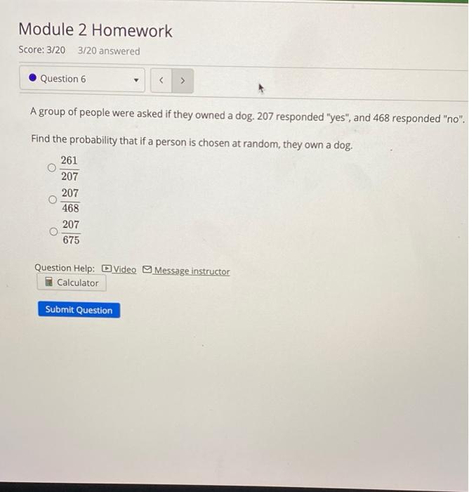 Solved Module 2 Homework Score: 3/20 3/20 answered Question | Chegg.com