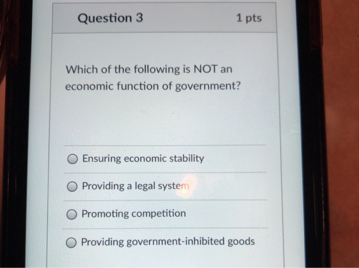 Solved Question 3 1 pts Which of the following is NOT an | Chegg.com