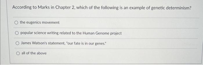 According to Marks in Chapter 2, which of the | Chegg.com