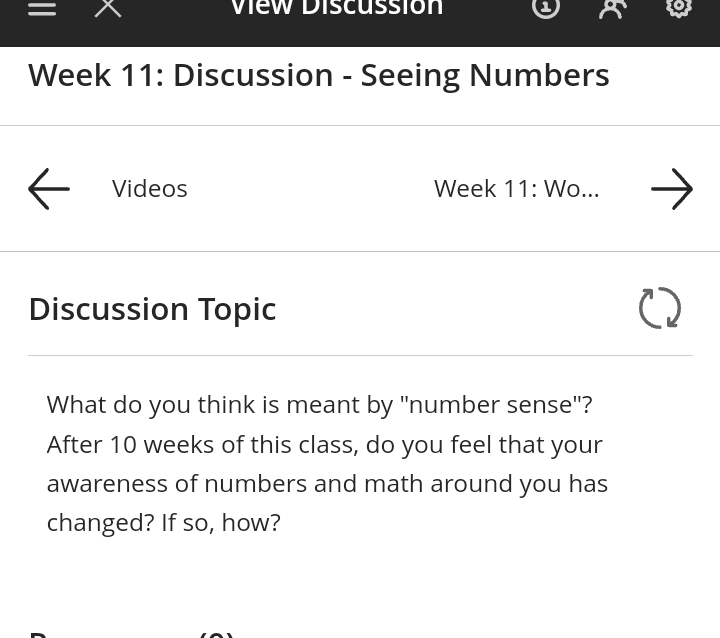 Solved If You Could Tell Me What Number Sense Might Mean I'd | Chegg.com