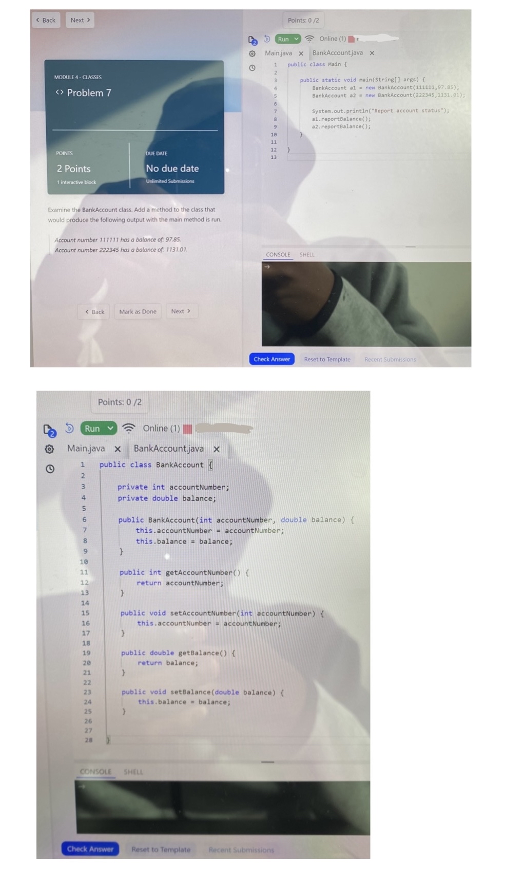 Solved Please help me solve this in Java, I will upvote if | Chegg.com