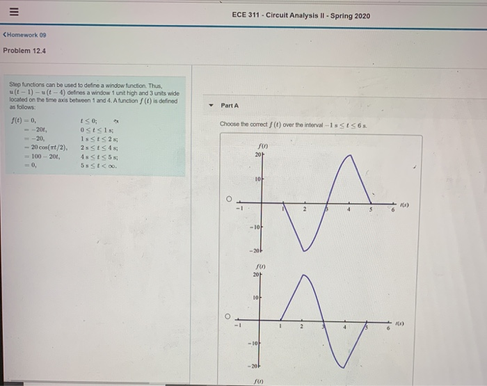 Solved ECE 311 - Circuit Analysis II - Spring 2020 CHomework | Chegg.com