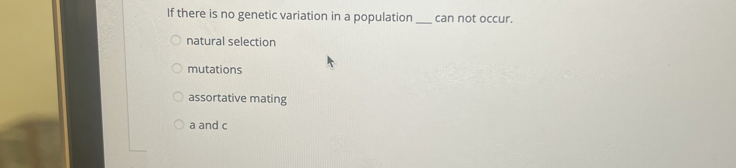Solved If there is no genetic variation in a population q, | Chegg.com