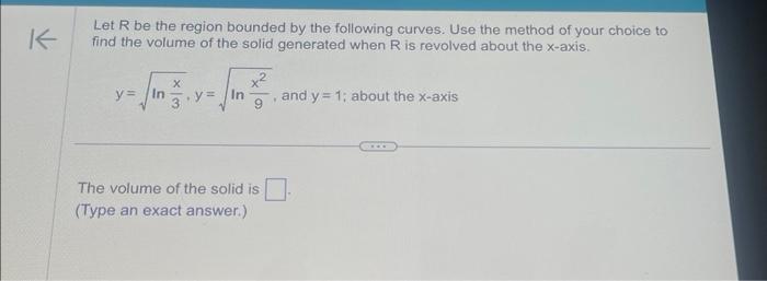 Use both the washer method and the shell method to | Chegg.com