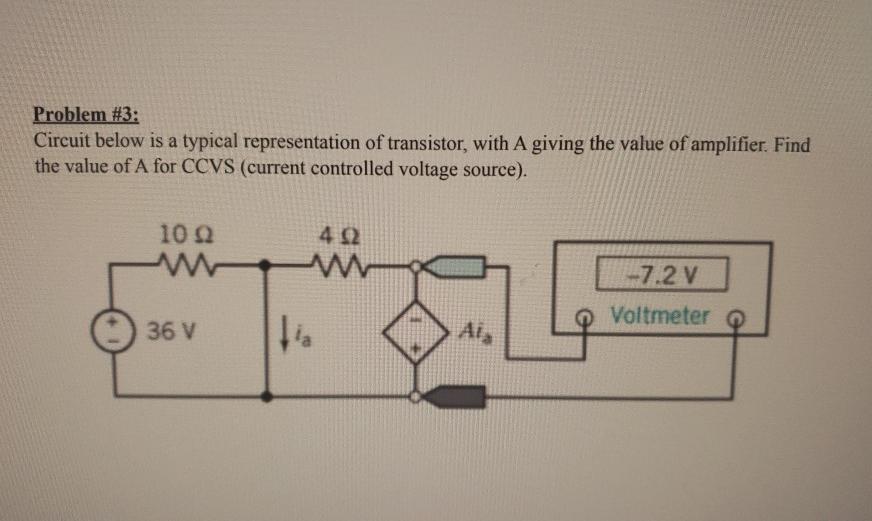 Solved Problem #3: Circuit below is a typical representation | Chegg.com