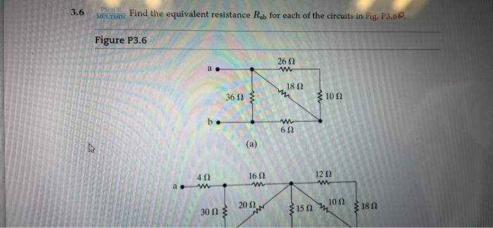 Solved (b) Problem 3.6, Do Part (b) Only | Chegg.com