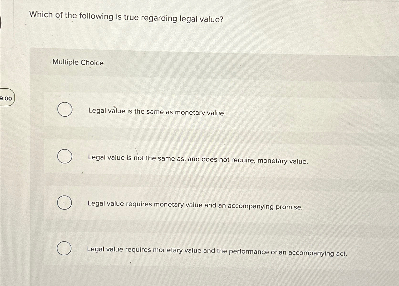 Solved Which of the following is true regarding legal | Chegg.com