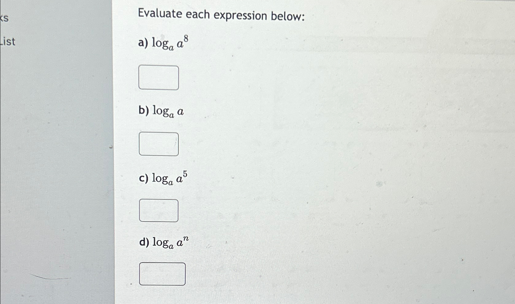 Solved Evaluate each expression | Chegg.com