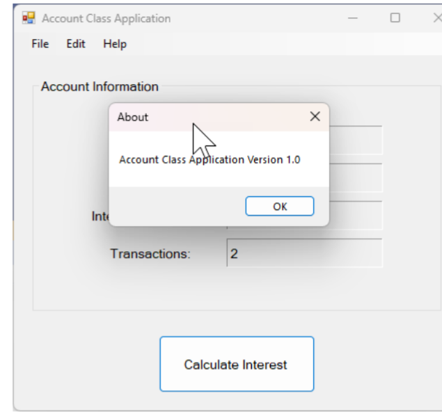 Solved 6. Account Class You are a programmer for the Home | Chegg.com
