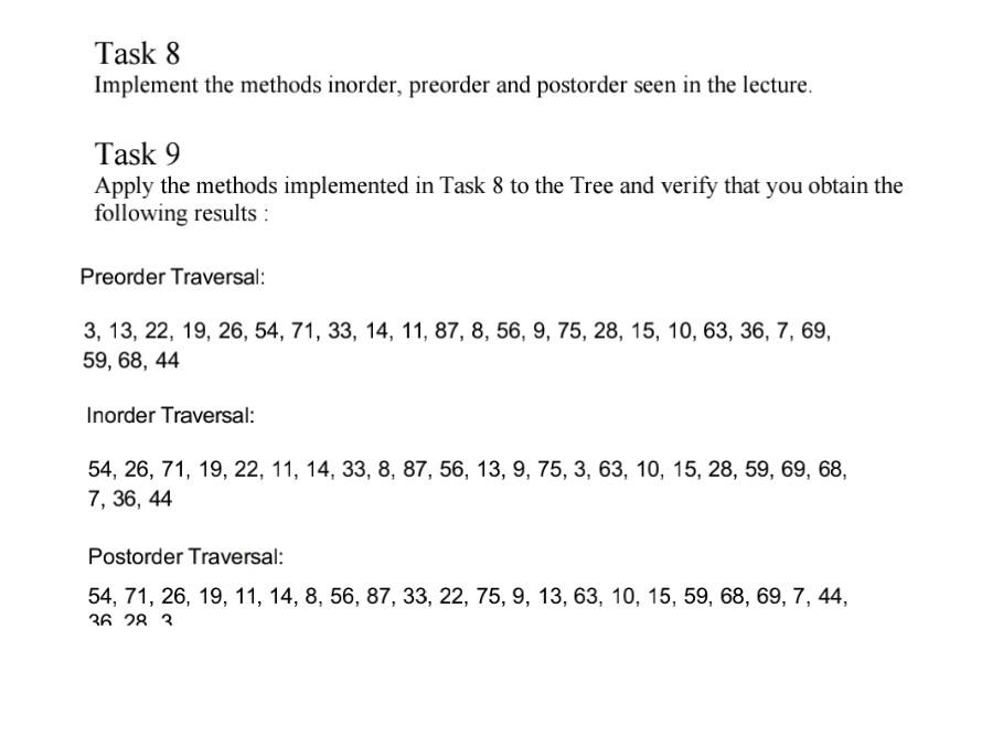 Solved Lab 6, 7 Trees, Binary Search Trees Lab 6 Task 1 We | Chegg.com