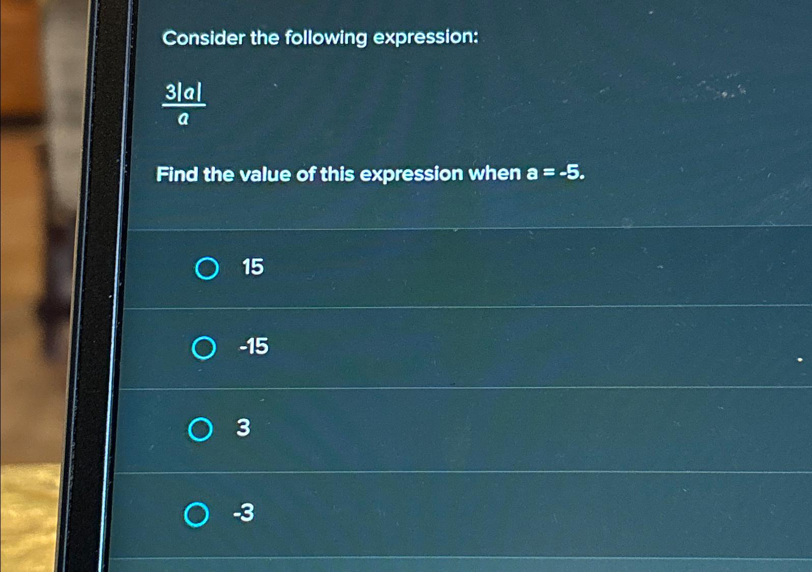 find the value of the following expression