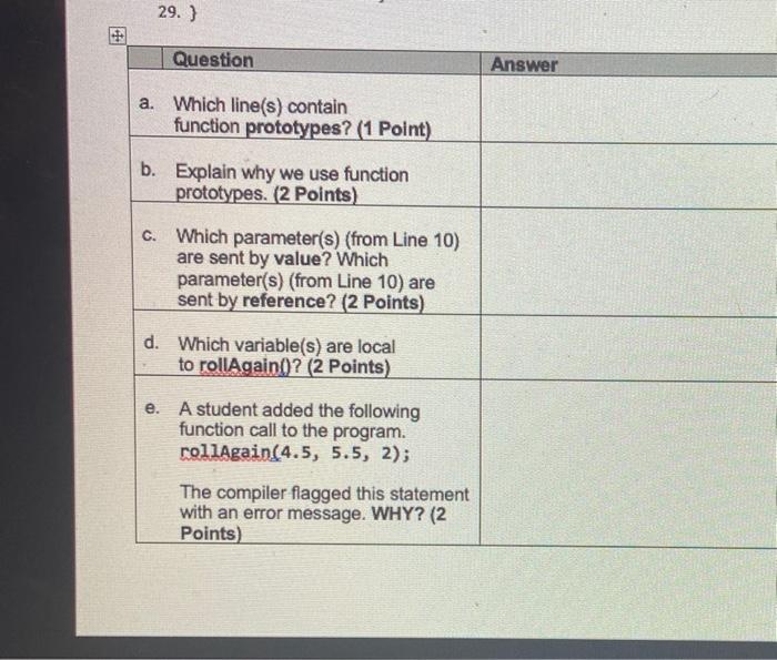 Solved 5. Use the following C++ program to answer questions | Chegg.com