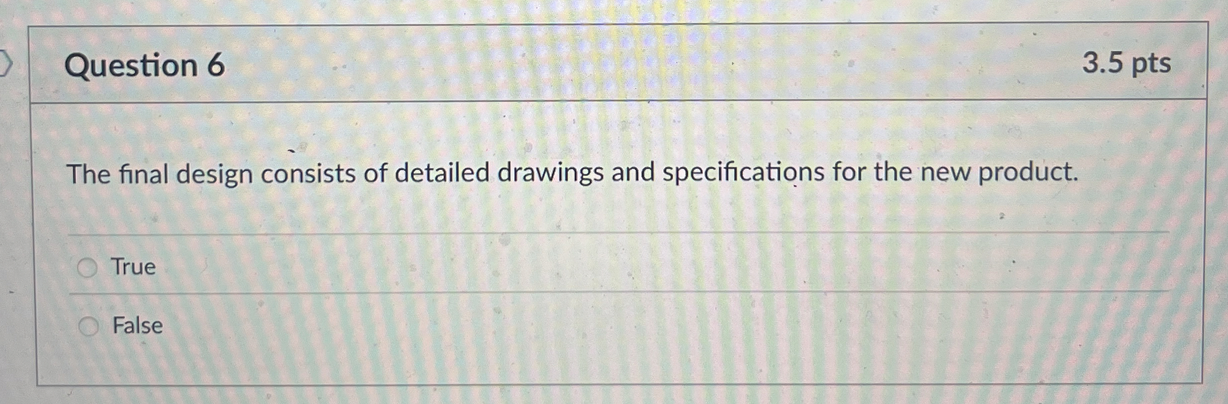 Solved Question 63.5 ﻿ptsThe final design consists of | Chegg.com