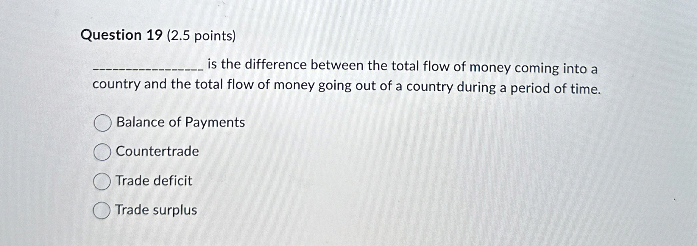 Solved Question 19 (2.5 ﻿points)is the difference between | Chegg.com