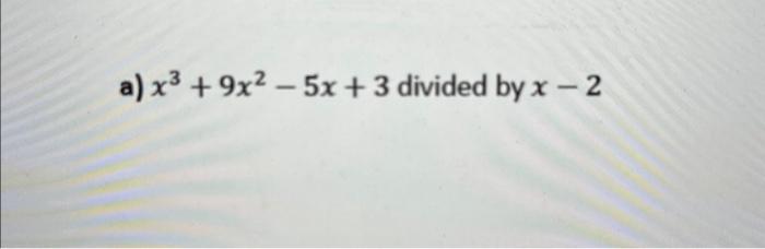 x divided by 3 = 5