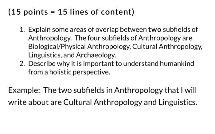 subfields of anthropology