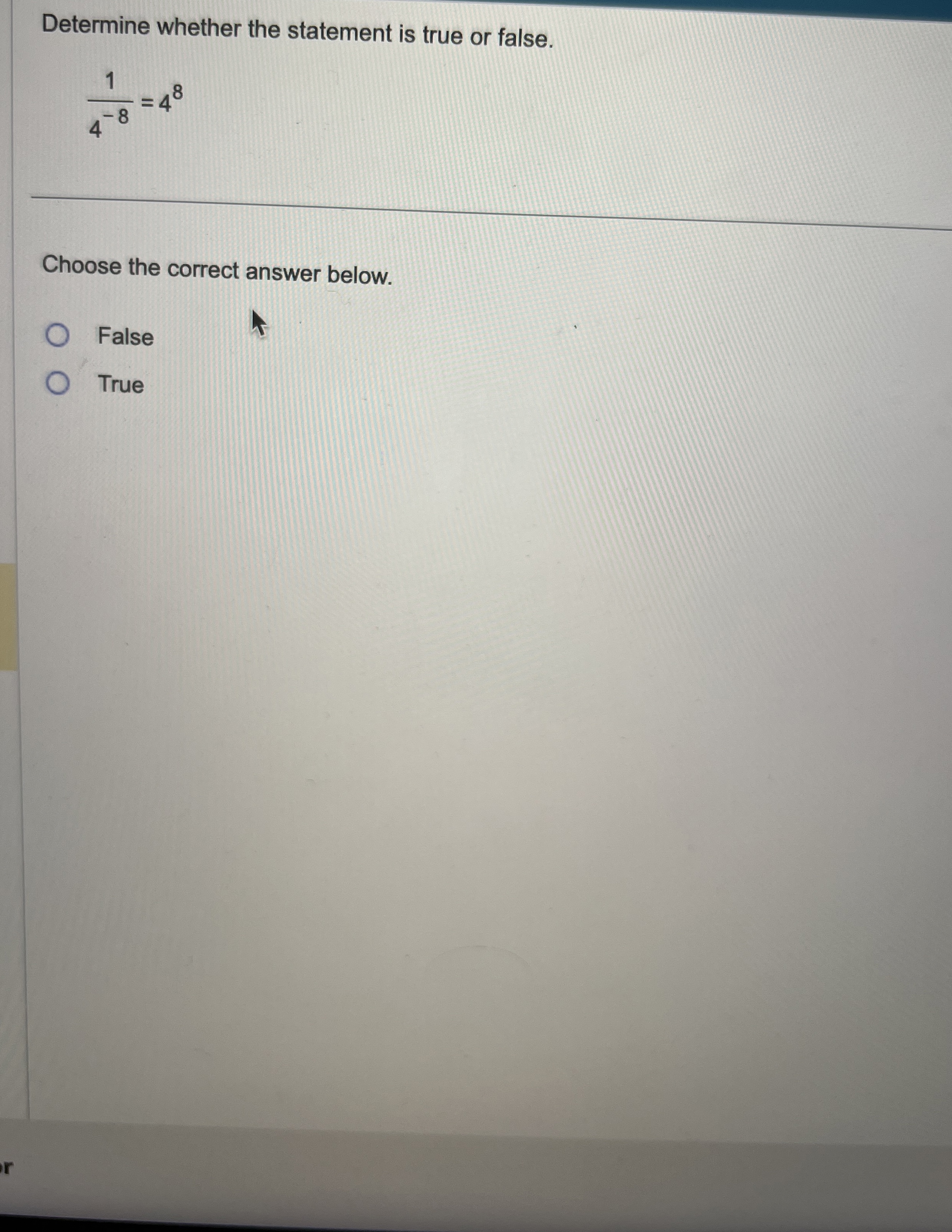 Solved Determine whether the statement is true or | Chegg.com