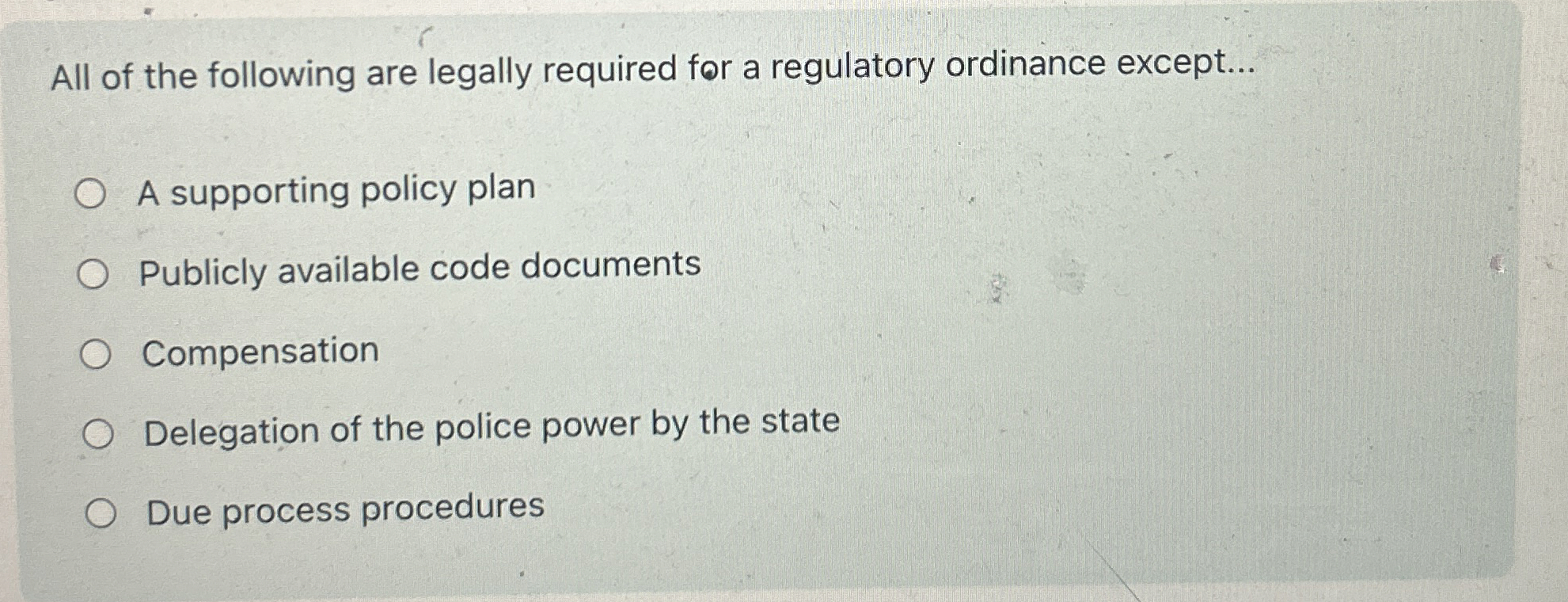 Solved All of the following are legally required for a | Chegg.com