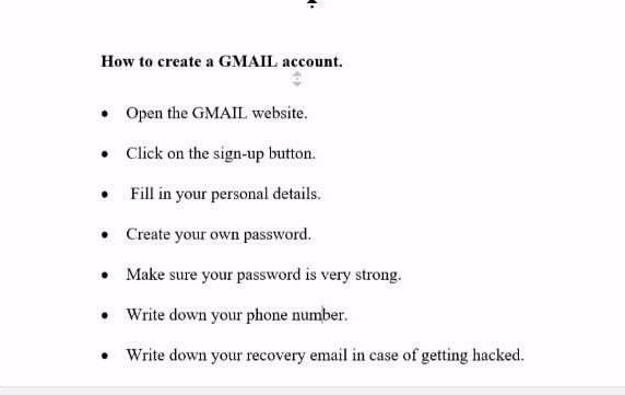 Solved How To Create A GMAIL Account Open The GMAIL Chegg Com   Image