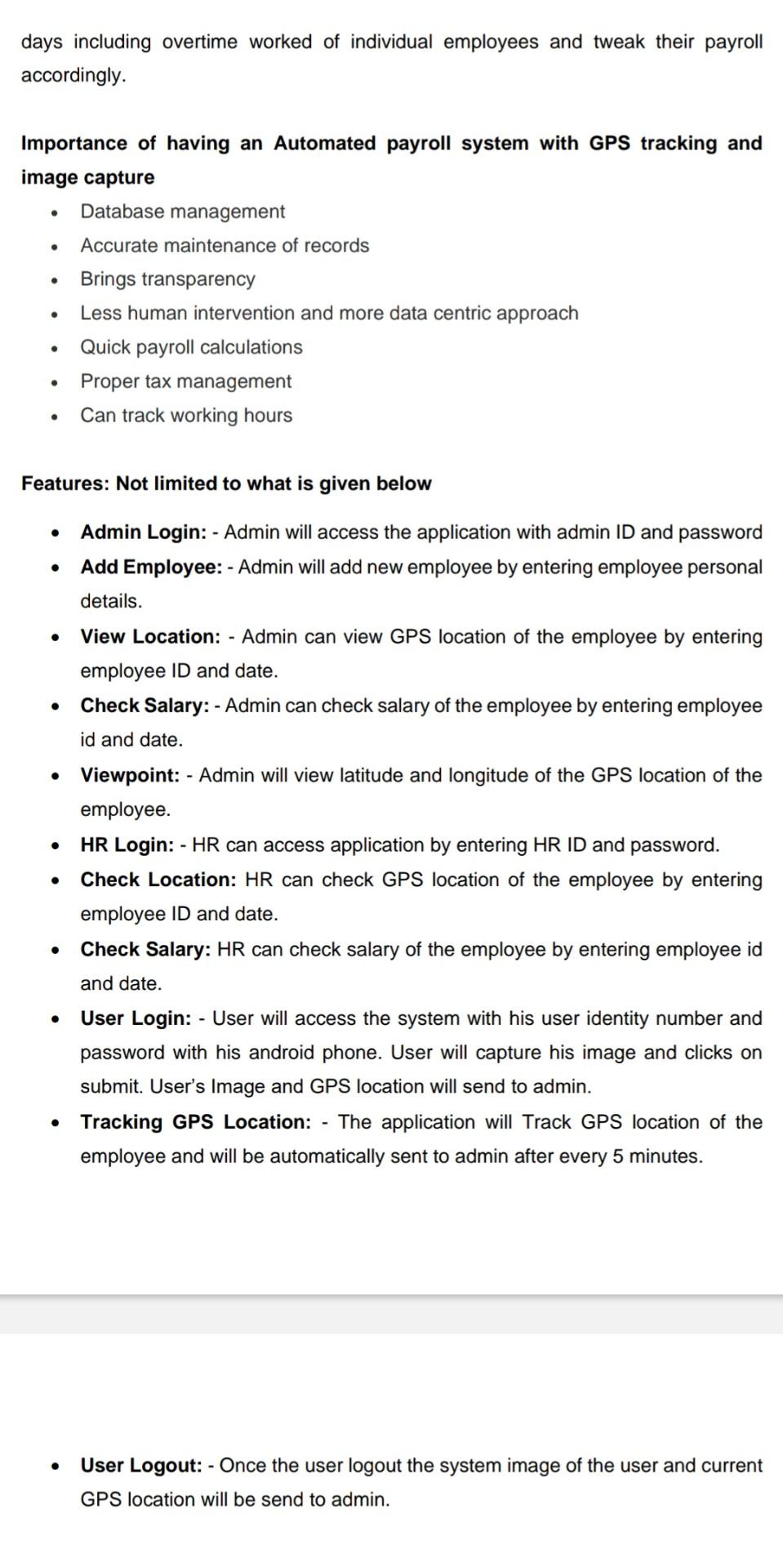 Worksheet 1a For Automated Payroo System.pdf Solved CASE STUDY: Automated payroll system with GPS | Chegg.com