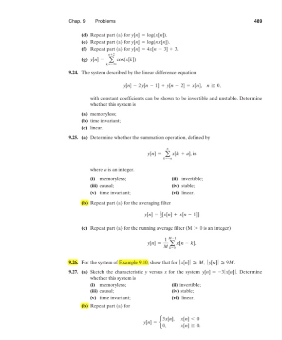 Solved 4 Discrete Time Signals And Systems Chap 9 B Chegg Com