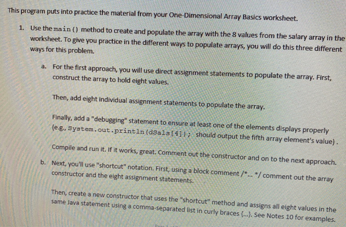 Solved This program puts into practice the material from | Chegg.com