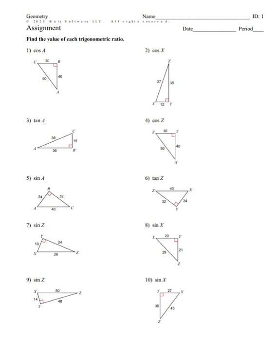5 8 Special Right Triangles Worksheet%