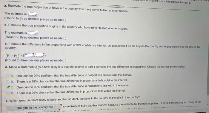 Solved Part 1 of 5 HW Score: 83.16%, 4.99 of 6 points | Chegg.com