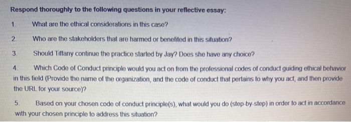 Solved Ethics Play A Vital Role In Business And In The Ac Chegg