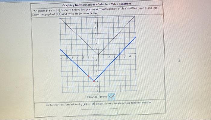 homework 3 transformations graphing absolute value functions from vertex form