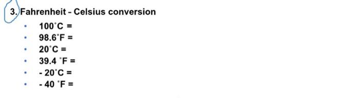 Fahrenheit And Celsius Conversion 