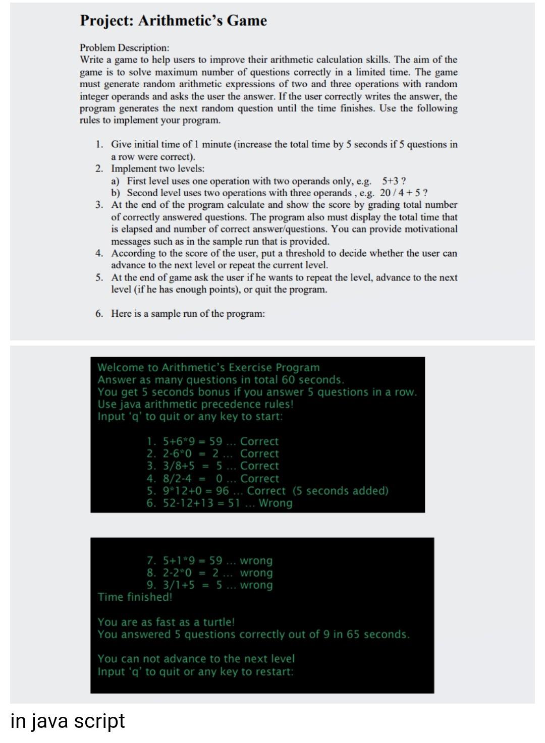 Solved In java I need the answer to be simple and | Chegg.com
