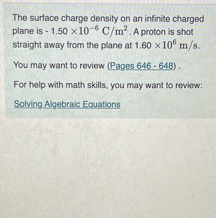 Solved The surface charge density on an infinite charged