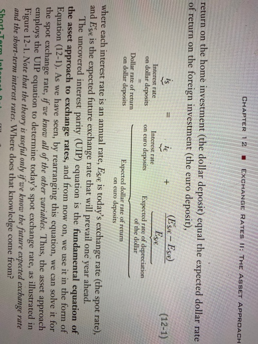 Solved In equation (12-1), what is the endogenous (output) | Chegg.com