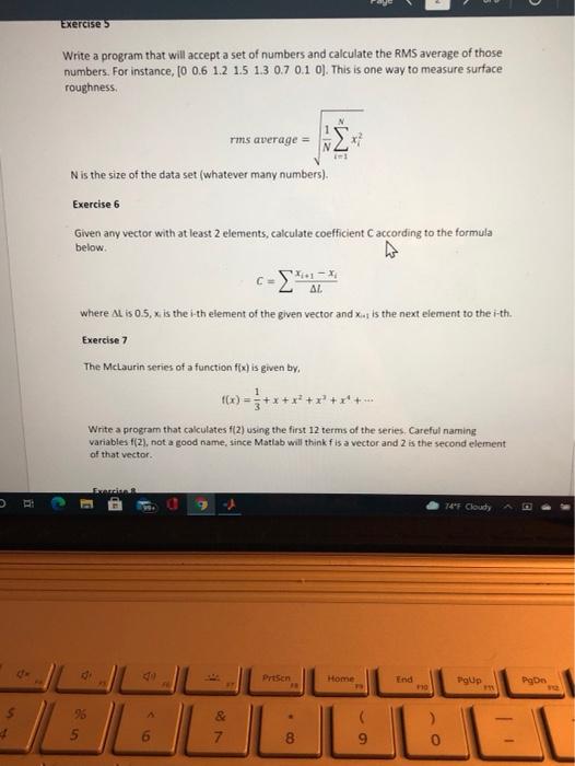 Solved Exercise 5 Write a program that will accept a set of | Chegg.com