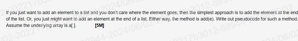 Solved If you just want to add an element to a list and you | Chegg.com