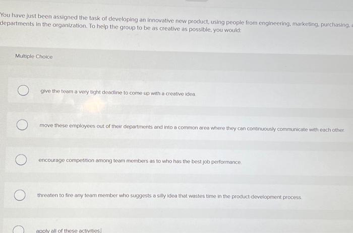 You have just been assigned the task of developing an | Chegg.com