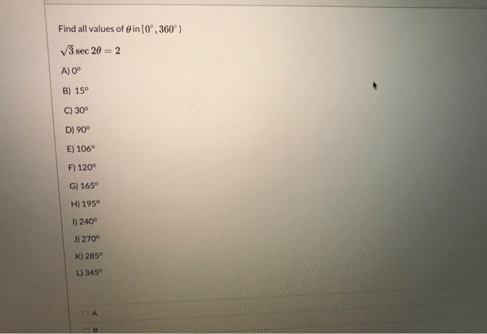 Solved U Question 8 Find Exact Value 11 Sin A V2 73 1 B Chegg Com