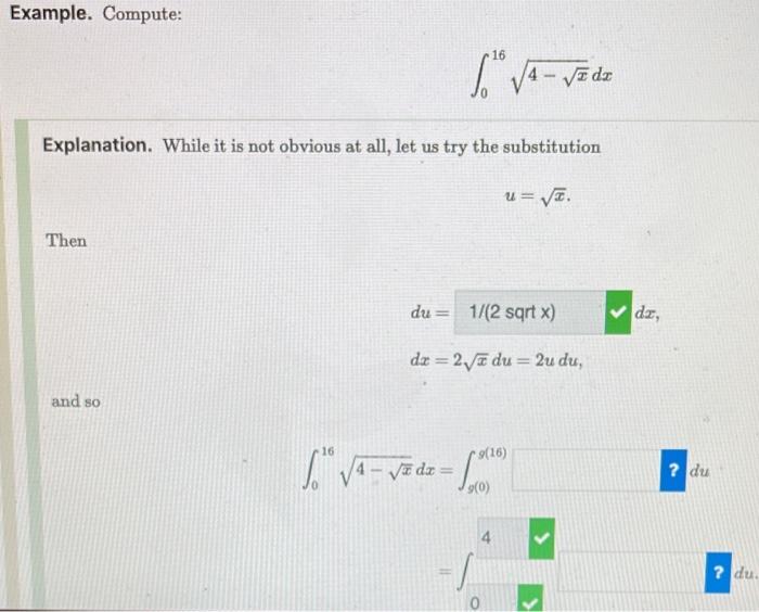 Solved Example Compute ∫0164−xdx Explanation While It Is 4499