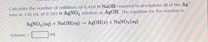 Solved An Aqueous Solution Of Potassium Hydroxide Is