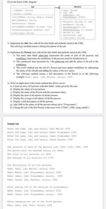 The daSiringt? mothod recturns a String descriptien | Chegg.com