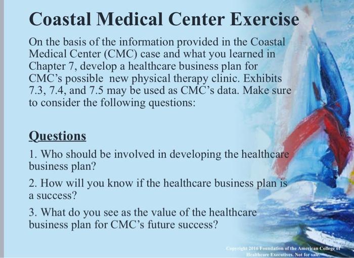 coastal medical center case study chapter 1