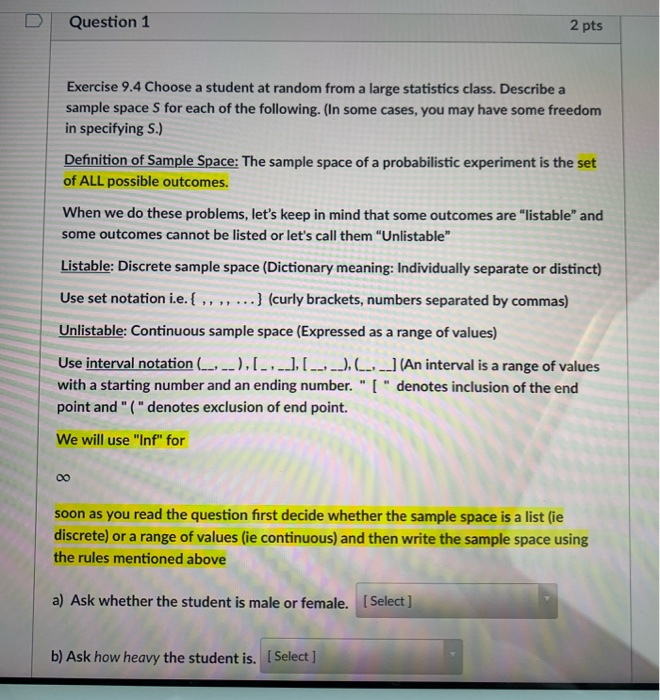 Solved Question 1 2 Pts Exercise 9 4 Choose A Student At Chegg Com