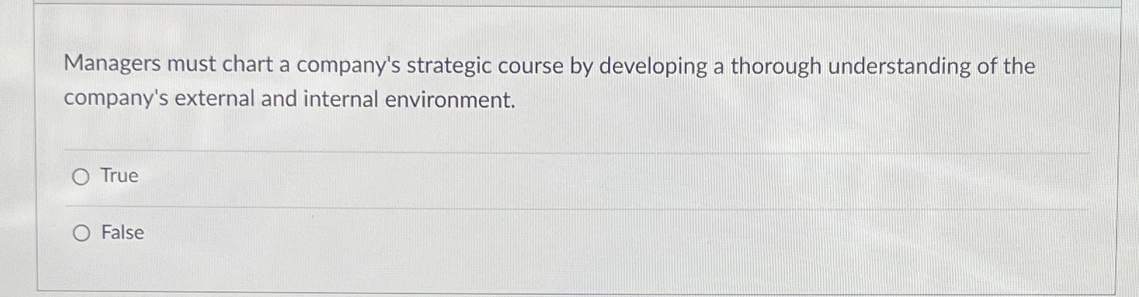 Solved Managers must chart a company #39 s strategic course by Chegg com