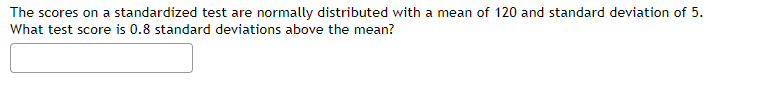 Solved The scores on a standardized test are normally | Chegg.com