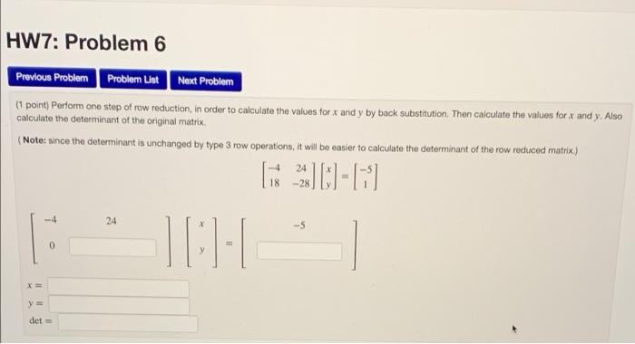 Solved HW7: Problem 6 Previous Problem Problem List Next | Chegg.com