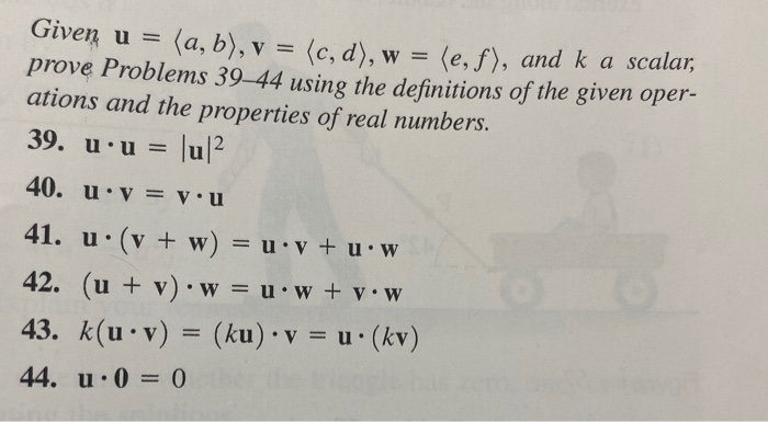 Solved Given U A B V C D W Prove Problems 39 44 Chegg Com