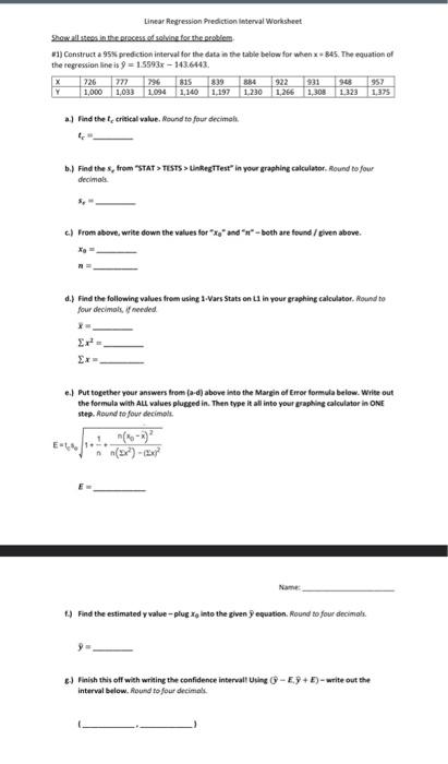 Show all steps in the process of solving for the | Chegg.com