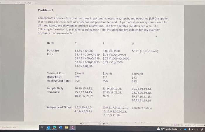 Solved For any problem that involves using a linear or | Chegg.com